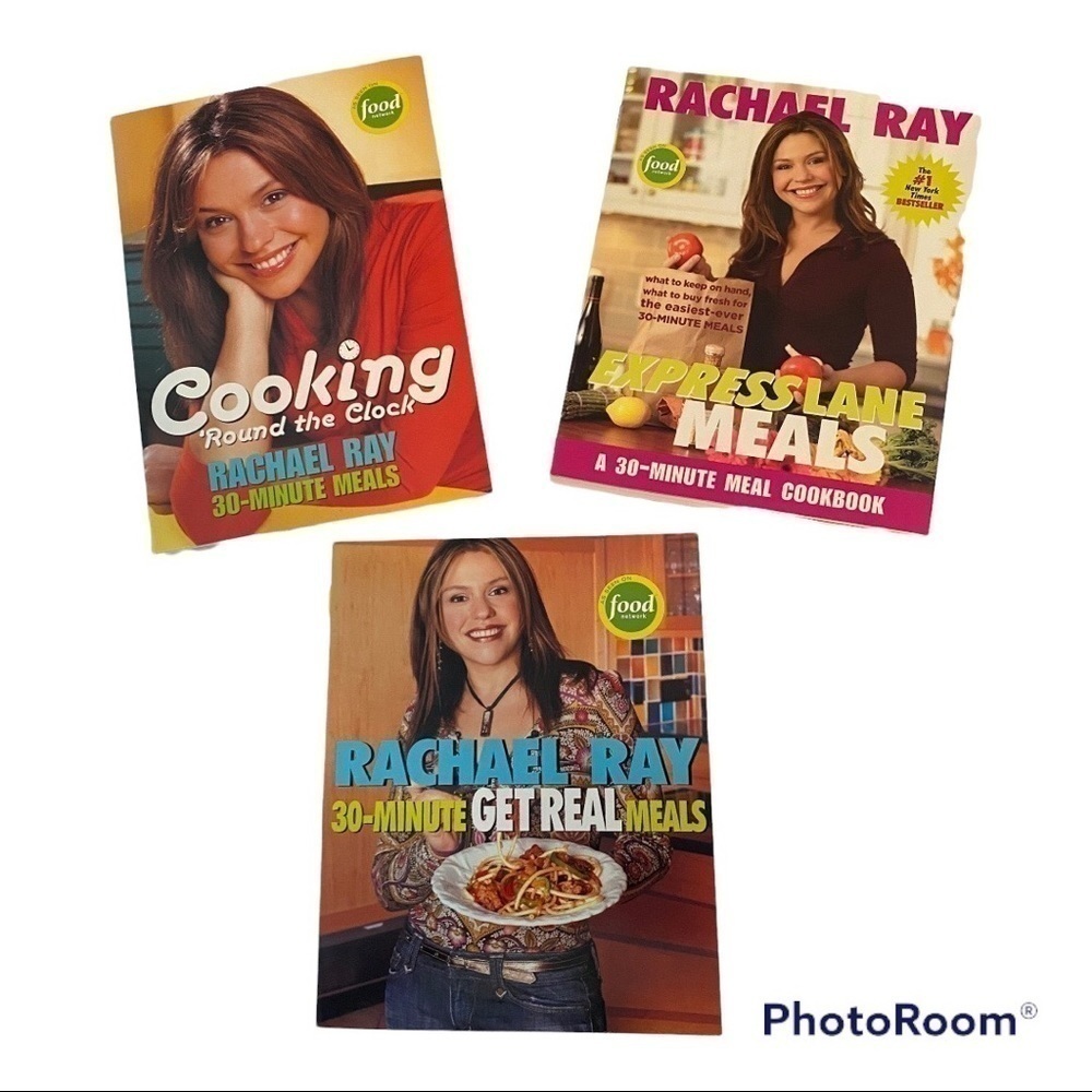 RACHAEL Ray 30-Minute Meals Food Networks Cookbooks Set Of 3 Unused